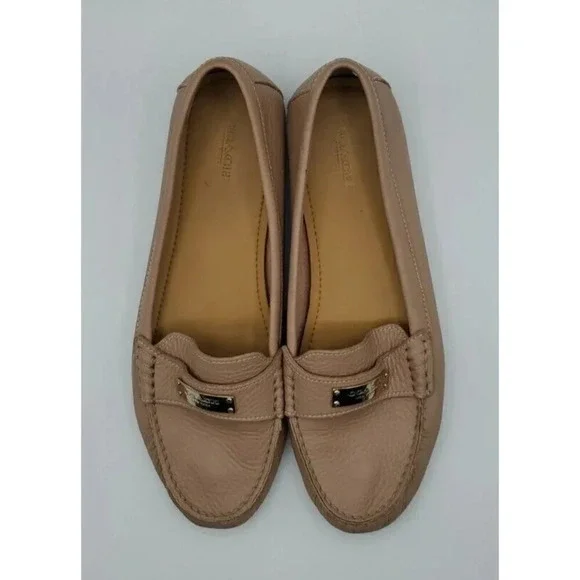 COACH Fredrica Tan Leather Shoe Womens size 9.5B US 39.5 EUR Loafers Flats - Picture 3 of 11